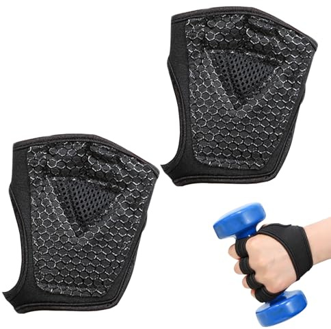 Gewichtheberhandschuhe für Frauen, Trainingshandschuhe für Frauen, Gewichtheben, Halbfinger, Trainingszubehör, Yoga-Ausrüstung, rutschfest, geschützt
