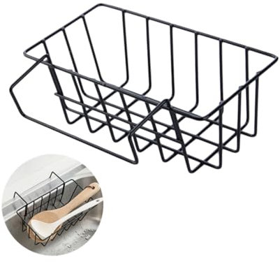 VICASKY Scolapasta Metallo Nero Professionale Per Cucina Scolapiatti Versatile Accessorio Per Lavello Per Scolare Pasta e Verdure