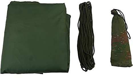 Alomejor Vattentät Tält Tarp Fly Shelter Ultralight Portable 210t Silverbeläggning för Camping Reser Fiske Fuktsäker Matta (Grön)