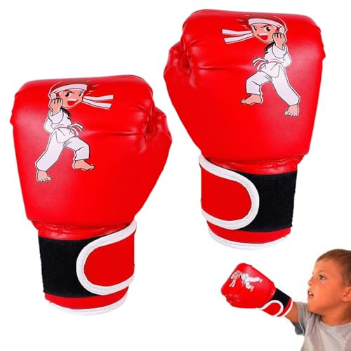 Guanti da allenamento per bambini, guanti da boxe per bambini, attrezzatura da boxe per palestra a casa, protezione per le mani con cinturino regolabile, per ragazzi e ragazze 3 ai 13 anni, per