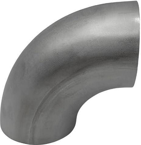 Stahl-Shop24 Edelstahl Rohrbogen roh 90° Ø 76,1 × 2,0 mm – V2A 1.4301 – ungeschliffen – nach EN 10253 DIN 2605 – Schweißbogen für Konstruktion Industrie und Metallbau