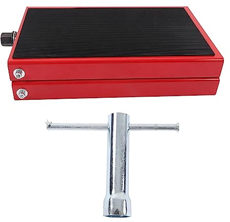 Gato de Motocicleta Elevador de Tijera Ajustable Soporte de elevación de manivela Soporte de Plataforma de elevación de reparación para Tractor de Bicicleta Uso en Taller