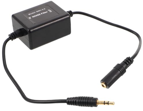 BESPORTBLE Filtre Audio Voiture Anti-parasites Compact Isolateur de Bruit pour Système Audio Auto Suppression du Bruit pour Haut-parleurs Compatible Installations Stéréo Voiture