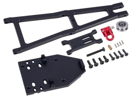COMODO RC Crawler Crane Arm Kit 1/10 Scale Aluminum Tow Truck Winch Mount Compatible with UTB10(Black)