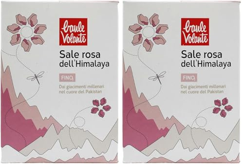 Baule volante Sale rosa dell'Himalaya fino - Sale naturale commestibile - Ideale per cucinare, condire e preparare pietanze - Confezione da 18 x 1 kg