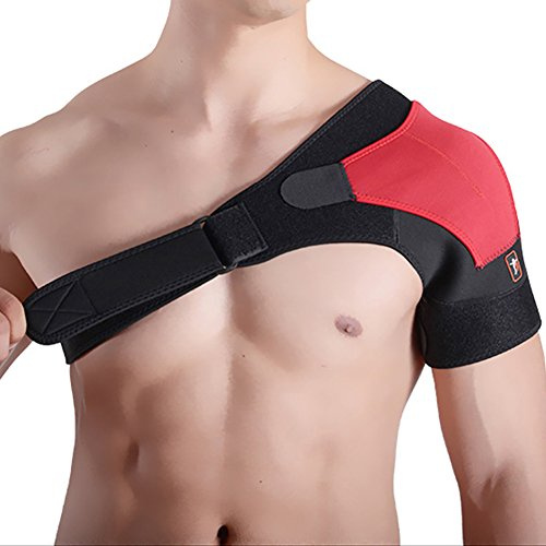 Soutien d'Epaule Homme Femme Epaulière Médical Néoprène Attelle Épaule à Bandage Réglable Maintien Épaule Gauche/Droite Compression Prévention Récupération Blessures Sportives Tennis Badminton GYM