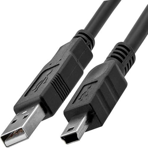 ienza 3Ft USB A (Type A) to Mini B USB 2.0 Data and Charger Cable for Old Android, PS3 Controller, MP3 Player, Gopro Hero 3, Blue Yeti, Digital Camera, Garmin & More