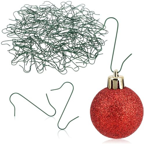 COM-FOUR® 150x Haken für Weihnachtsbaumschmuck - Schnellaufhänger Doppelhaken für Weihnachtsbaum-Deko - Christbaumkugel-Aufhänger, Baumhaken als Deko-Anhänger
