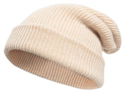 Tinncana 100% Merinowolle Doppelseitige Beanie für Männer und Frauen, Ultradicke weiche warme Winter-Schädel-Mützen