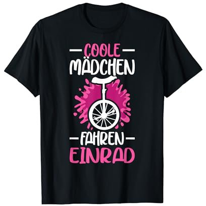 Coole Mädchen fahren Einrad T-Shirt