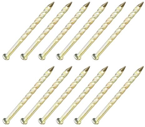 METALLIXITY Zaun Deck Nägel (40mmx2mm) 150Stk Karbonstahl Verzinkt Spiral Schaft Deck - für Haus Reparatur Wand
