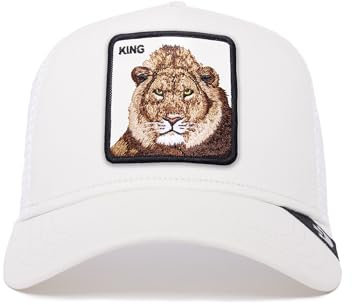Goorin Bros. Unisex-Erwachsene The Farm Original Adjustable Snapback Trucker Hat Baseballkappe, Weiß (der König Löwe), Einheitsgre