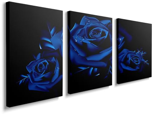 prinfantasy Abstract Wall Decor for Living Room Bedroom Wall Art Paintings Abstract Ink Painting Artworks Hang Pictures for Office 16x12inch/Piece, 3 Panels Bathroom Home Decorations Posters, YH087