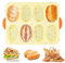 Stampi Forno Pagnotte, Silicone Mini Baguette Teglia, Teglia a 8 Cavità, Panini con Grissini per Cuocere Pane Francese, Grissini, Panini, Pane