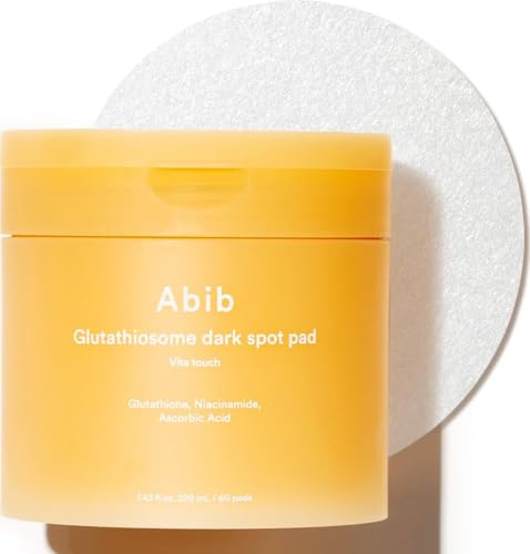 Abib Glutathiosome Dark Spot Pad Vita Touch Koreanische Aufhellende Tonerpads Für Das Gesicht Mit Niacinamid, Glutathion, Exosom, 60 Pads À 4,90 Fl.Oz.