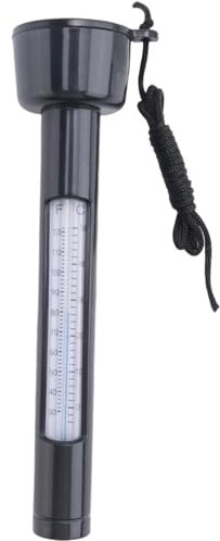 Qerwsdty Thermomètre de piscine, thermomètre flottant pour piscine extérieure, thermomètre de piscine