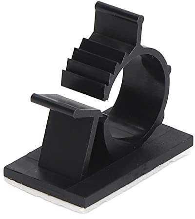 100 Stück Selbstklebende Kabelklemmen, Selbstklebende Kabelklemmen, Management-Clips, Nylon-Kabelhalter mit Selbstklebender Rückseite für Stromkabel, Ladekabel, Lampe (YX-0810)