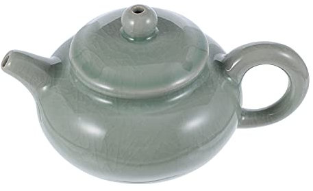 NUOBESTY Keramik Wassertropfer Teekannen-form Kalligrafie Wasserbehälter Schreibwaren Zubehör Robustes Formstabiles Porzellan in Jadegrün Für Chinesische Tuschemalerei Und Tintentropfen Dek
