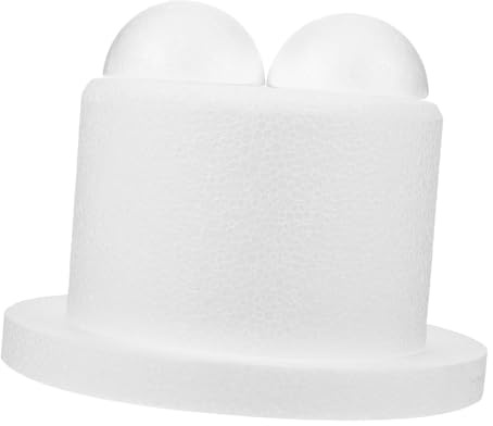 HOLIDYOYO Torta in Schiuma Rotonda per Decorazione e DIY Superficie Liscia e Riutilizzabile Base Polistirolo per Esercitazioni Cake Design