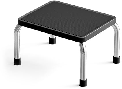 Loyoda Step Stool, Heavy-Duty Steel Legs, 350 lb Capacity, Comfortable Non-Slip Rubber seat Cushion, Non-Slip Rubber feet，Anti-Skid Bathroom Stool for Children, Elderly, Kitchen, Home Use