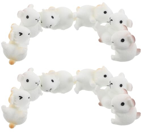 DIYEAH 12 pièces Figurines Miniatures Animaux Décor de Jardin Cochon Résine Artisanale Ornements pour Bureau Maison Terrasse Paysage