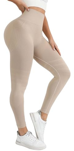 Generico Pantaloni da Yoga Spessi a Vita Alta con, Leggings da Yoga per Allenamento e Corsa, per Donna Abbigliamento