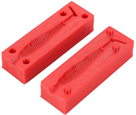 MENDUNER Einzelmuldenform für Weiche Köder |Red Paddle Tail Swimbait-Spritzgussform für Individuelle Angelköder
