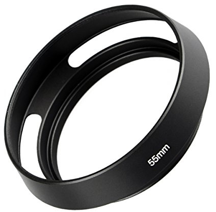 ayex Sonnenblende Gegenlichtblende 46mm Hohlprofil Design Schraubmontage Lens Hood Metall