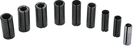 9 pcs Reduzierhülse Fräser Wood Tools Spannfutter Fräse Fräser Umwandlung Holzbearbeitung Fräser Bit Holz Fräsen Adapter Split Buchse Gravierfräsmaschine Trimmen Werkzeuge