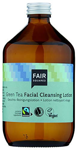 FAIR SQUARED Lozione detergente per il viso, 500 ml, latte rigenerativo – ogni pelle, cosmetici naturali vegani – Zero Waste