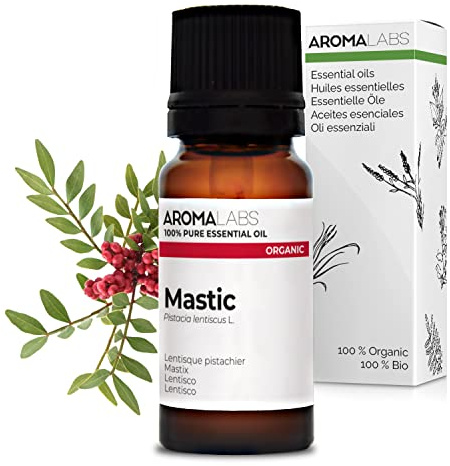 Lentisque Pistachier BIO (Pistacia lentiscus) - 10 mL - Huile Essentielle Chémotypée et Certifiée AB - Aroma Labs - Made in France