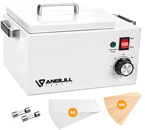 Anbull 5.5lb Professional Single Wax Warmer, Electric Lagre 2.5L Wax Heater Pot for Hair Removal with 20-120℃ Temperature Control, Paraffin Hot Facial Skin SPA Equipment