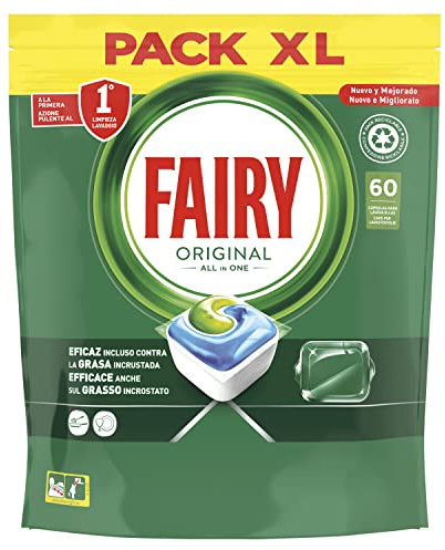 FAIRY Todo in 1 Original Lavavajillas 60 Cápsulas