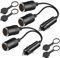 RUNCCI-YUN 2Pcs 12 V/24 V Divisor Encendedor de Cigarrillos,Cable de Extensión para Mechero de Coche, Toma de Mechero para Coche 1 a 2 Enchufe de Encendedor 2 vías Toma de Mechero para Coche Dual