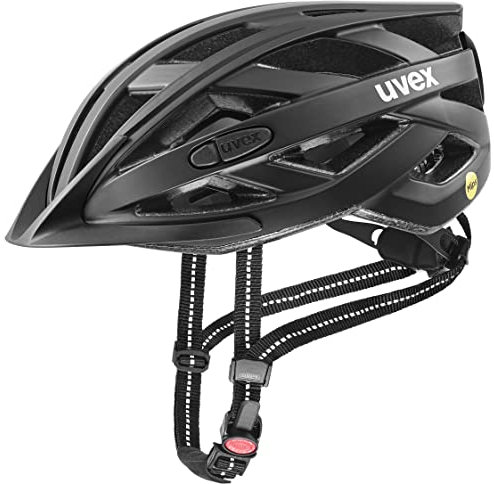 uvex City i-vo MIPS - Leichter Fahrradhelm für Damen und Herren - MIPS-Sysytem - waschbare Innenausstattung - Black matt - 56-60 cm