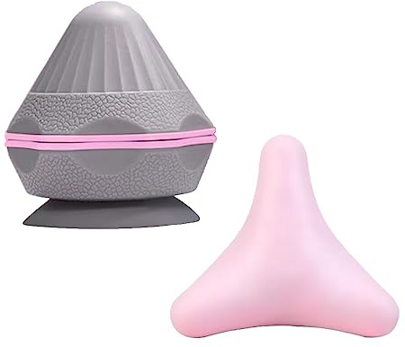 2er-Set Triggerpunkt Drücker mit Saugnapf für Selbstmassage Schmerzen | Schmerzfrei Faszien Massagegerät, Akupressur an Boden und Wand, Schulter, Rücken und Beine, Nacken, Arme