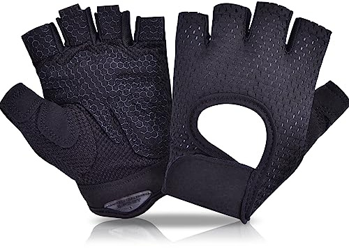 IvyLife Gants Fitness Cyclisme Homme Demi-Doigts Anti-dérapant Respirants pour Sport, Musculation, VTT, Gym, Randonnée, Escalade