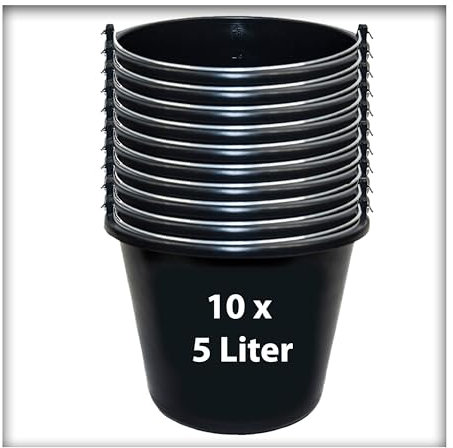 10 Stk. 5 l Baueimer Ernteeimer Putzeimer Wassereimer Mörteleimer
