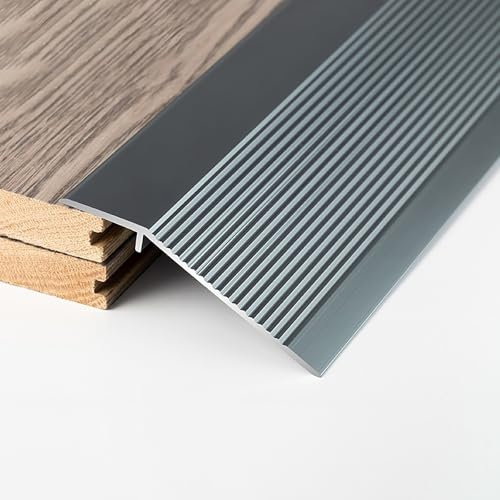 Raouoae Perfil De Transición Aluminio 90cmx3 para Laminados Y Baldosas - Suelo Sin Costuras, Ajuste De Altura 1-4cm, Perfil De Piso De Aleación Ideal para Suelos Irregulares(Option 3)
