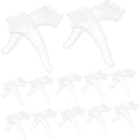 Healeved 60 Pairs Non-Slip Ear Hook Kids Eyeglass Ear Grips Glasses Band Women Ear Grips for Glasses Eyeglasses Ear Grips Blue Soft Hooks Over Glasses Sunglasses Anti-Slip White