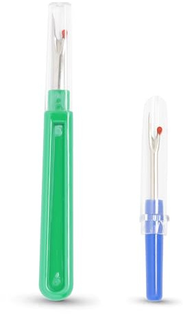 Realm Seam Ripper/Stitch Unpicker Twin Pack – 2 storlekar | Precisionsverktyg för sömnad, fållar, sömmar och fickor
