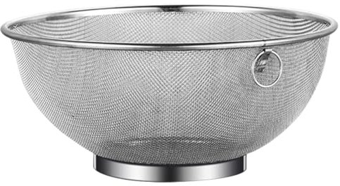 KOCKSHION Colino a Maglie Fini in Acciaio 24 Cm, Filtro Per Formaggio e Scolapasta Multifunzionale, Filtro a Rete Resistente Per Frutta e Verdura, Utensile Da Cucina Domestica