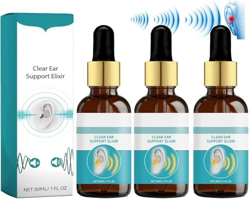 Spray biologico per il supporto auricolare, Elisir per il sollievo dall'acufene, pulisce le orecchie, spray per il sollievo dall'acufene e il dispositivo per alleviare il fastidio uditivo