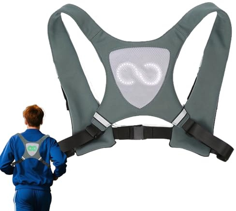 Generico Giubbotto Luminoso da Corsa | Gilet Rifrangente da Corsa con Luci RGB | Giacca Impermeabile Regolabile Ricaricabile Per Campeggio Ciclismo Pesca Camminata Outdoor Adulti Corridori