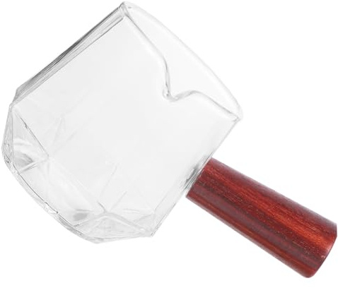 DECOMELODY Jarra Pequeña de Vidrio Transparente para Leche y Crema con Especial para Servir Resistente y Reutilizable para Café Oficina y Viajes