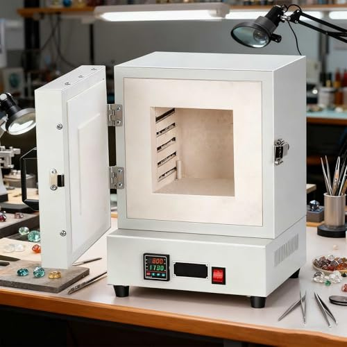 Forno Ad Alta Temperatura Con Display Digitale, Ampio Intervallo Di Temperatura Da 0 A 1150°C, Adatto Per La Fusione Dei Metalli E La Cottura Della Ceramica,Forno Da Laboratorio Professionale.