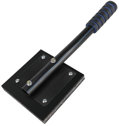 Vibsky Marteau de carrelage en caoutchouc pour installation de sol 150 x 150 mm avec poignée antidérapante (150 x 150 mm)