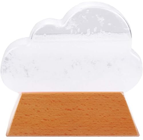 1 pièce de prévision d'usure en verre de tempête nuage, Station d'usure, prévision tempête verre météo, goutte 'eau, décorations bureau blanc