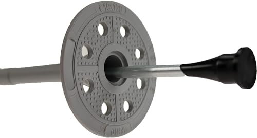 Tellerdübel Dämmstoffdübel Ø 10 mm Tellerdübel mit Metalldorn Wärmedämmung (10 x 260-100 St.)