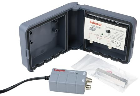 Masthead Amplifier Kit Labgear 4G / 5G Filter with Power Supply, Variable Gain, 1 Way, F-type connectors, 10-25dB, RED Compliant, Class 1